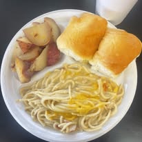 The Sticks BBQ — pasta and potato sides with dinner rolls, daily special, Brownwood TX